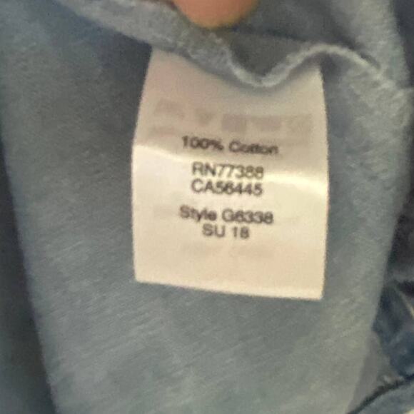 J. CREW FACTORY Top Women's Size 8 Sleeveless Denim Chambray Shirt Tie Waist - Picture 4 of 11